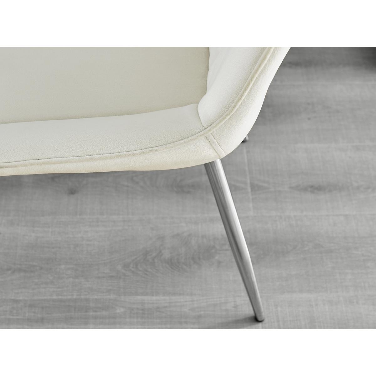 Selina Round Dining Table with Two Pesaro Silver Leg Chairs - Navy – image 38