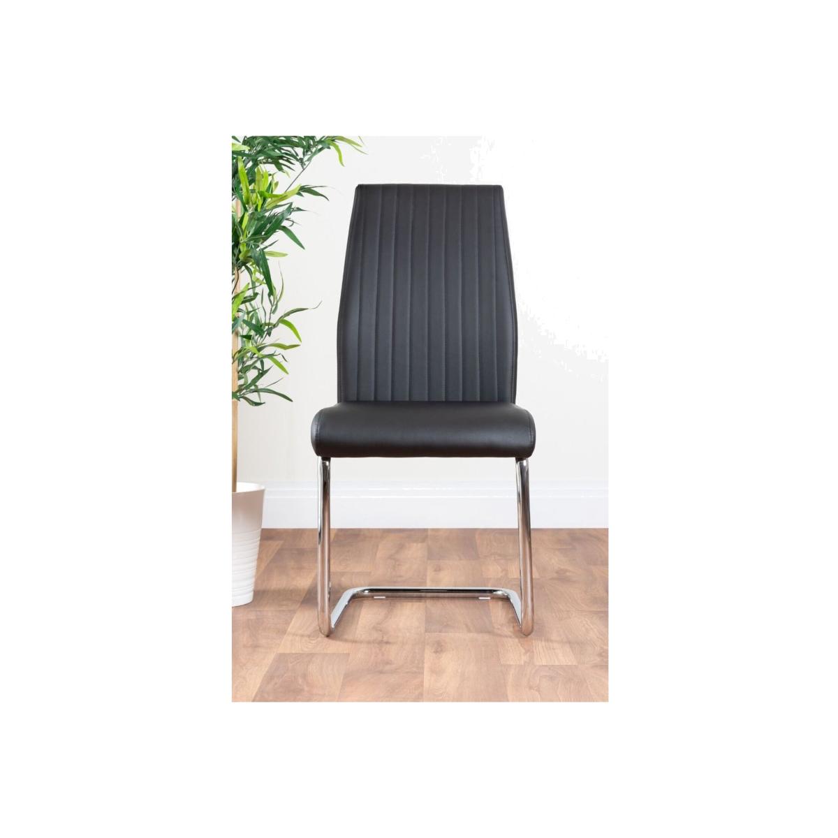 Palma White High Gloss Round Dining Table and 4 Lorenzo Chairs - Black – image 1