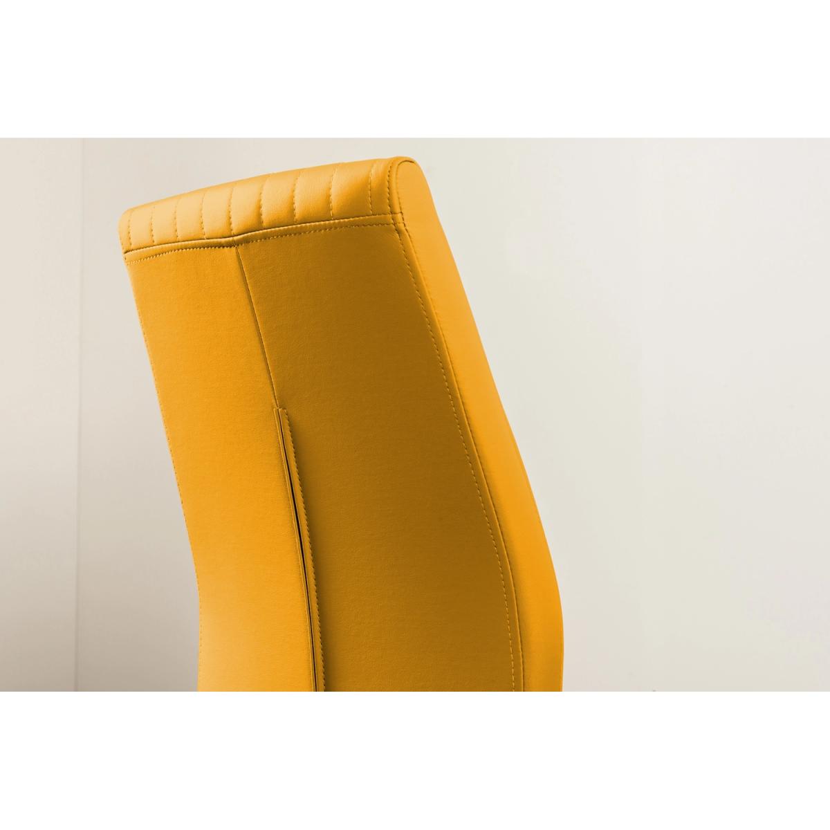 Pivero High Gloss Dining Table and 6 Lorenzo Dining Chairs  - Yellow – image 47