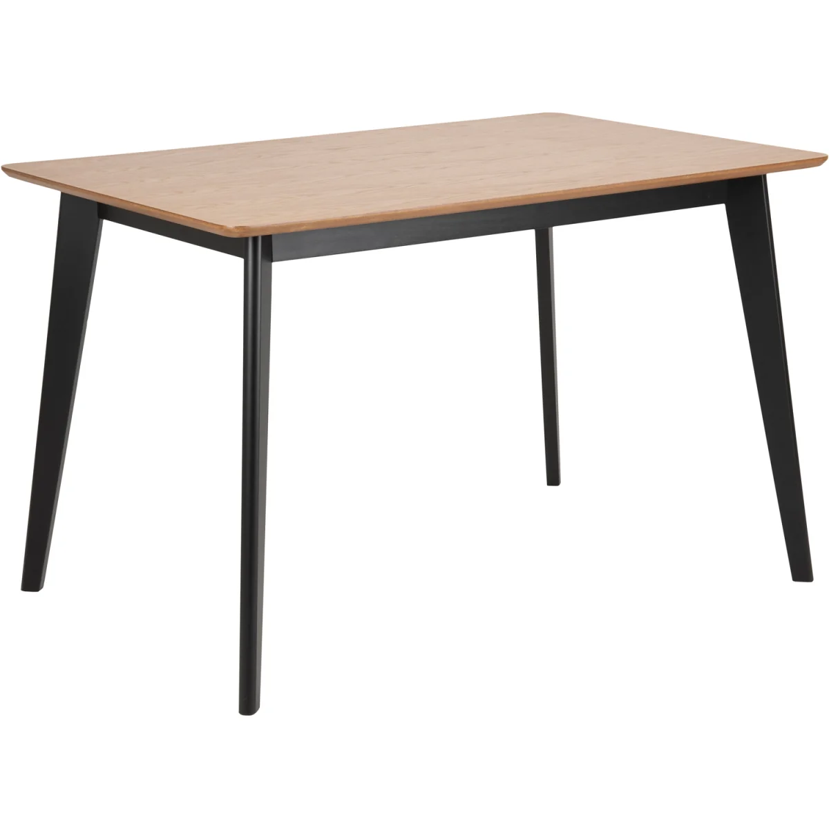 Roxby Dining Table in Oak & Black 120x80cm includes 4 Roxby Dining Chairs in Black and Oak - Oak & Black – image 5