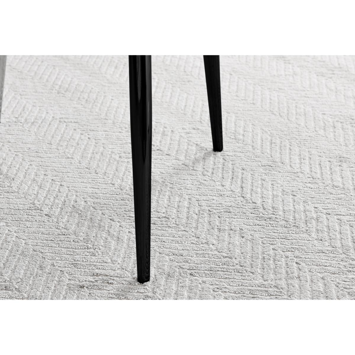 Leonardo Black Leg Glass Dining Table with 4 Calla Black Leg Chairs - Mustard – image 30