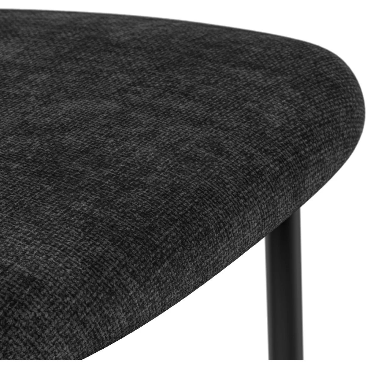 Calne Calcutta Gold Table W Blk Leg+ Myla Linen Dining Chair Set Of 4 - Grey – image 12