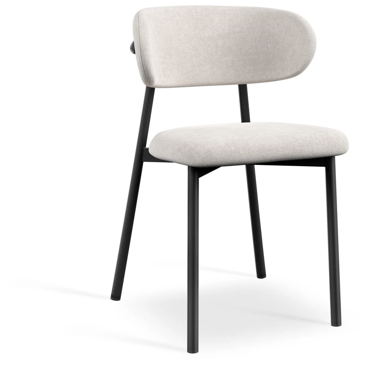 Calne Calcutta Gold Table W Blk Leg+ Myla Linen Dining Chair Set Of 4 - Grey – image 14