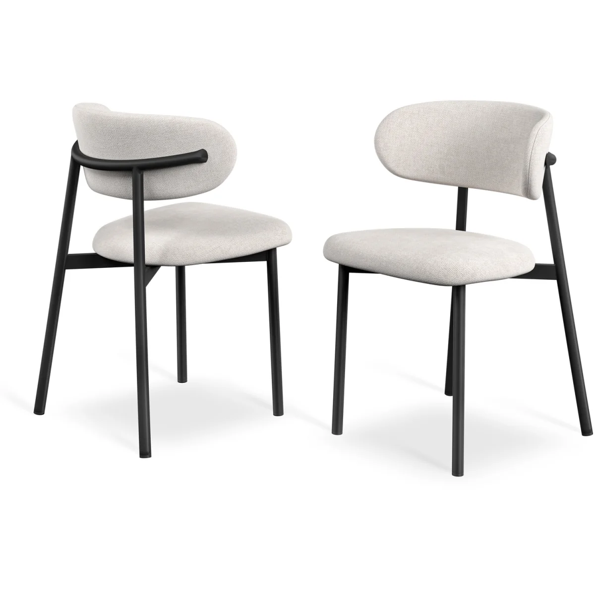 Calne Calcutta Gold Table W Blk Leg+ Myla Linen Dining Chair Set Of 4 - Grey – image 15