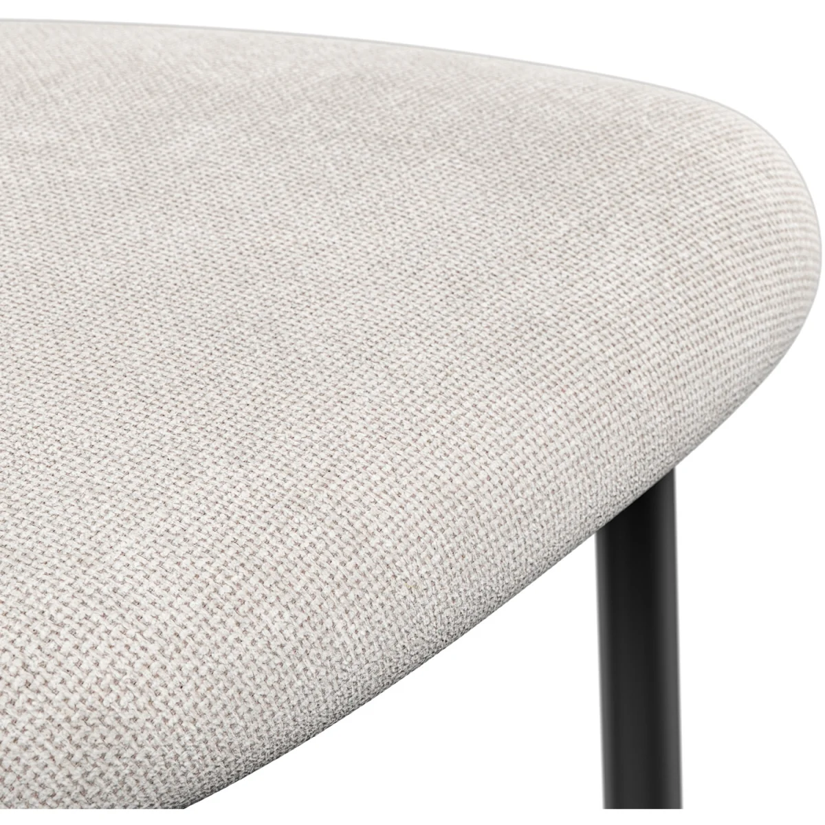 Calne Calcutta Gold Table W Blk Leg+ Myla Linen Dining Chair Set Of 4 - Grey – image 16