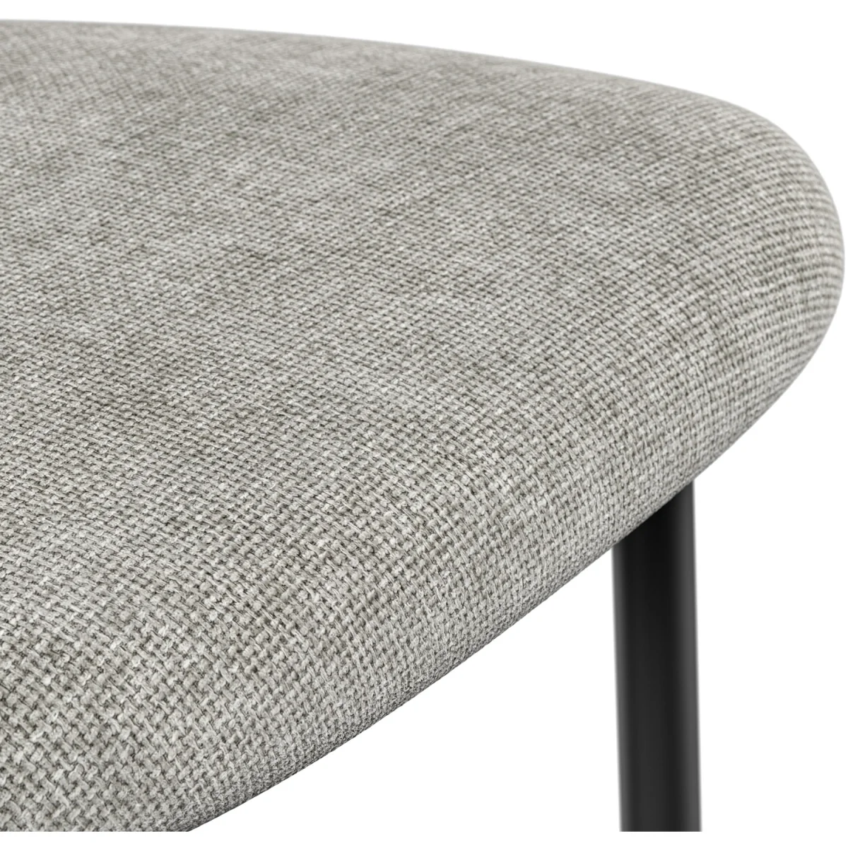 Calne Calcutta Gold Table W Blk Leg+ Myla Linen Dining Chair Set Of 4 - Grey – image 8