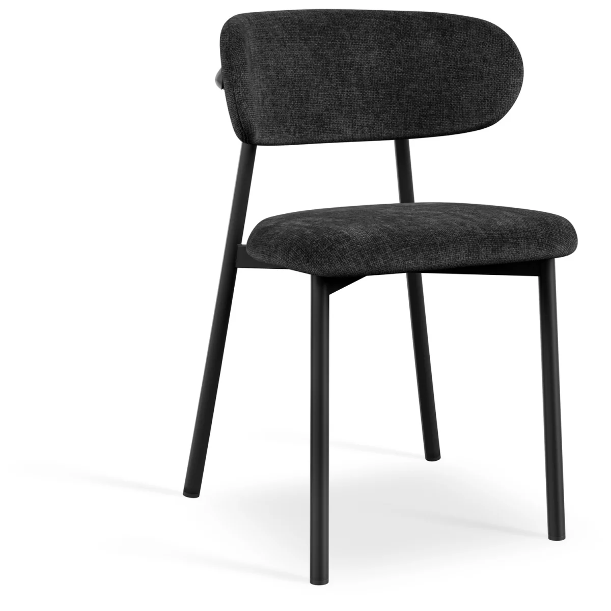 Calne Calcutta Gold Table W Blk Leg+ Myla Linen Dining Chair Set Of 4 - Grey – image 10