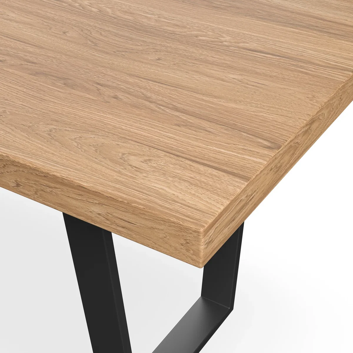 Aria Oak Effect Top Rectangle Dining Table & 4 Raye Velvet Chairs - Mustard – image 5