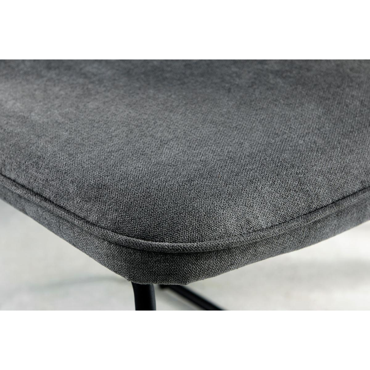 Kylo White High Gloss Dining Table and 4 Halle Chairs - Dark Grey – image 7