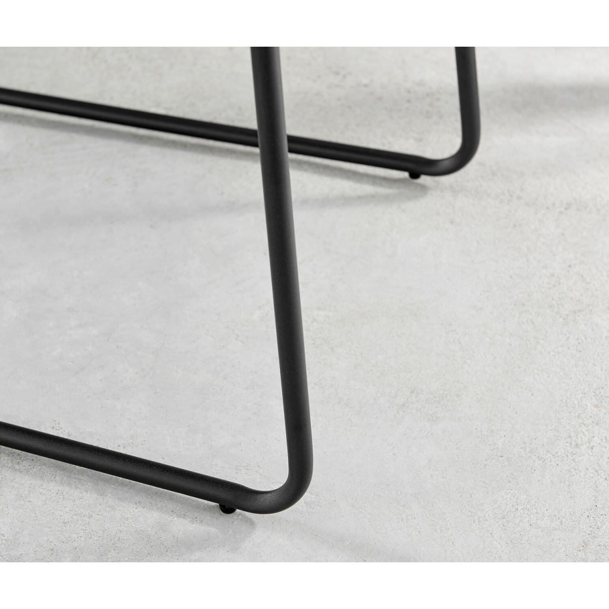 Kylo White High Gloss Dining Table and 4 Halle Chairs - Dark Grey – image 8