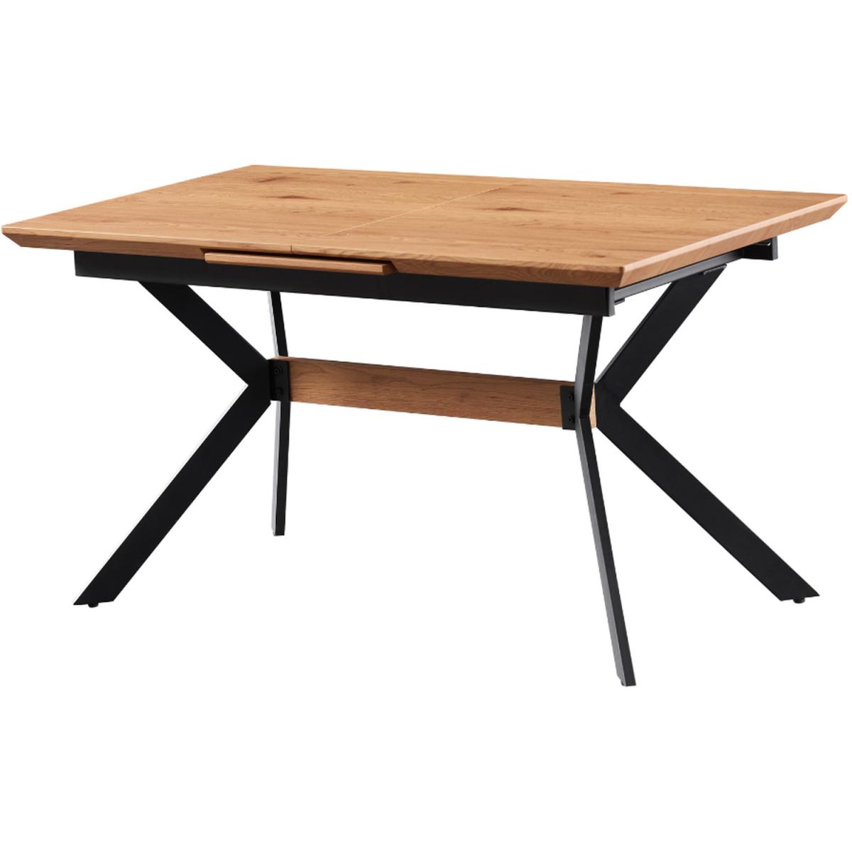 Verona Blaze LUX Dining Set with a Dining Table and 4 Velvet Chairs - Black Chairs & Oak Table – image 3