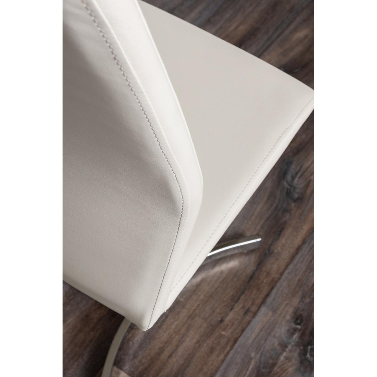 Pivero Grey High Gloss Dining Table and 6 Willow Chairs  - White – image 25