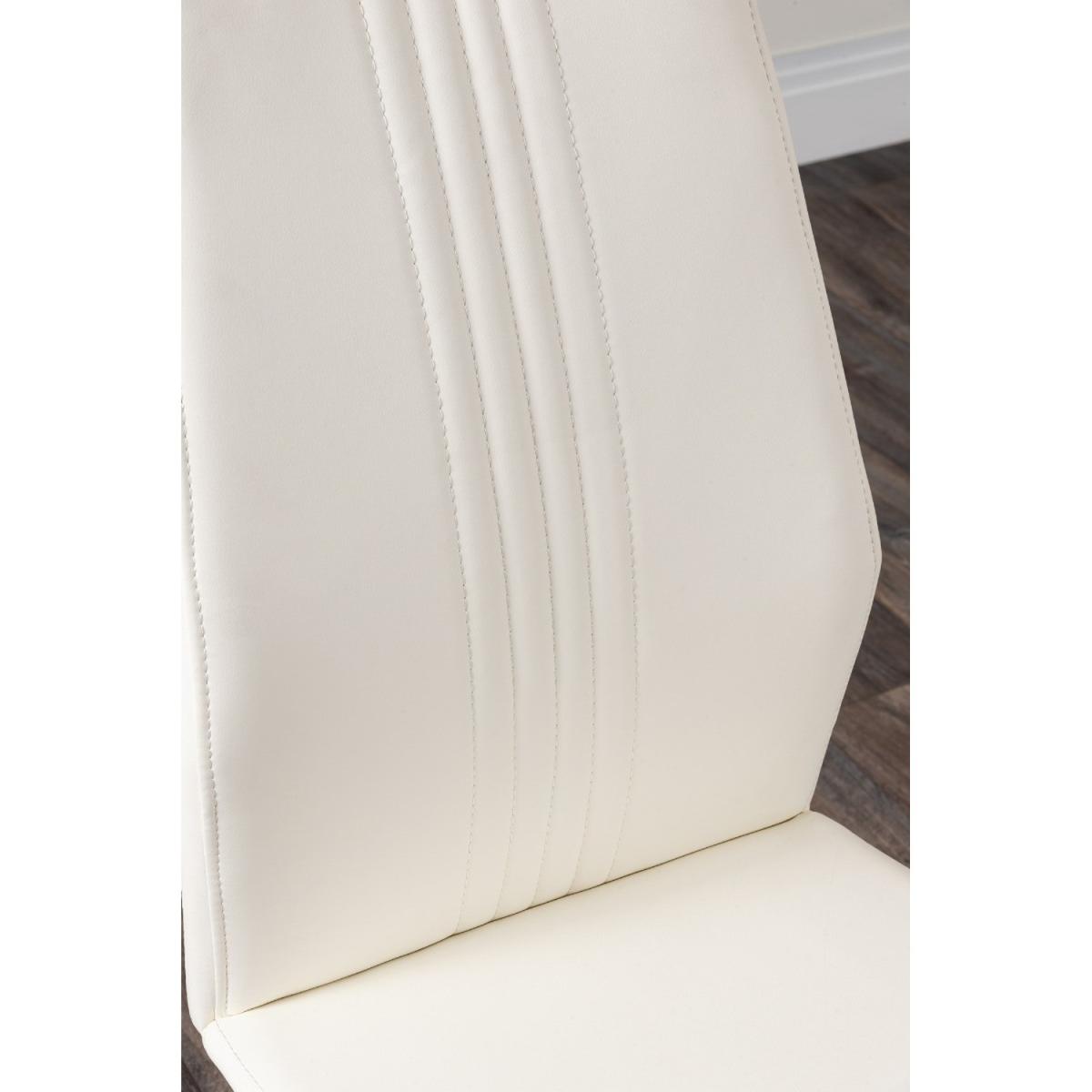 Pivero Grey High Gloss Dining Table and 6 Willow Chairs  - White – image 32