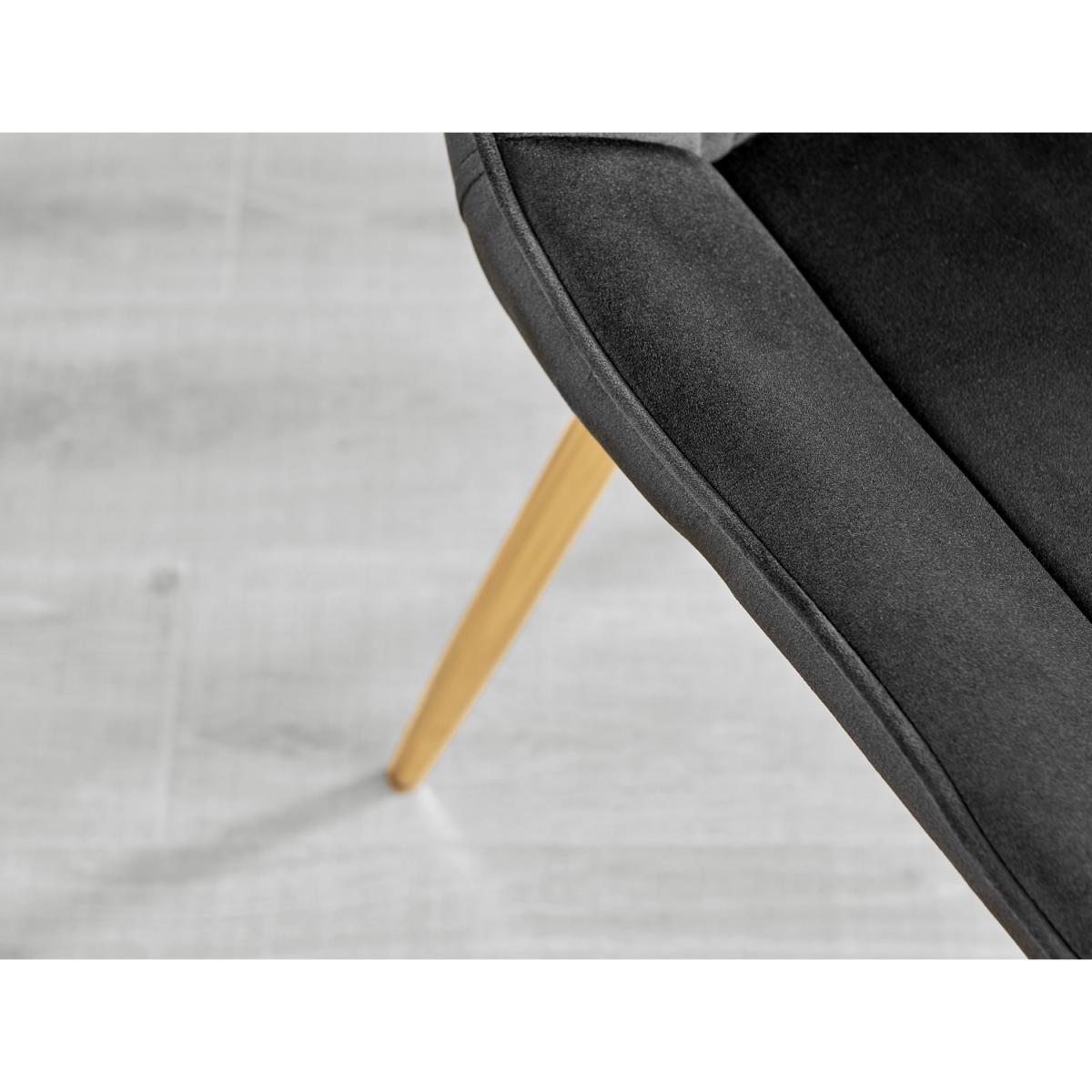 Selina Round Dining Table with Two Pesaro Gold Leg Chairs - Navy – image 29