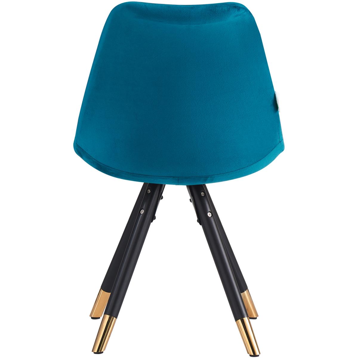 Sofia Cosmo LUX Dining Set with a Table and Chairs Set of 4 - Blue – image 4