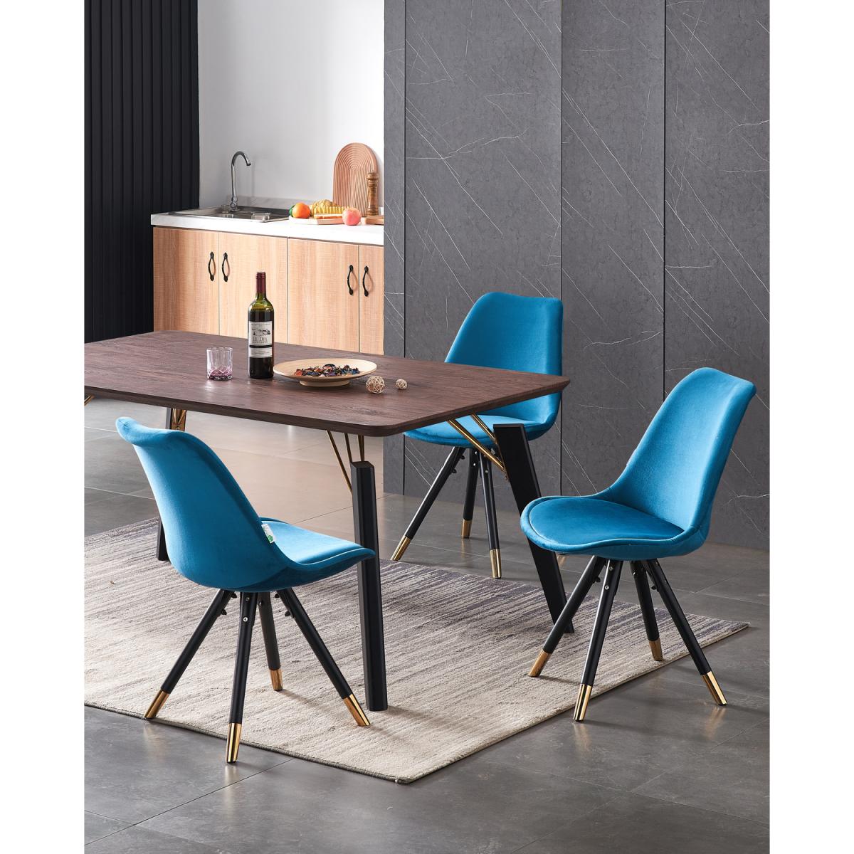 Sofia Cosmo LUX Dining Set with a Table and Chairs Set of 4 - Blue – image 7