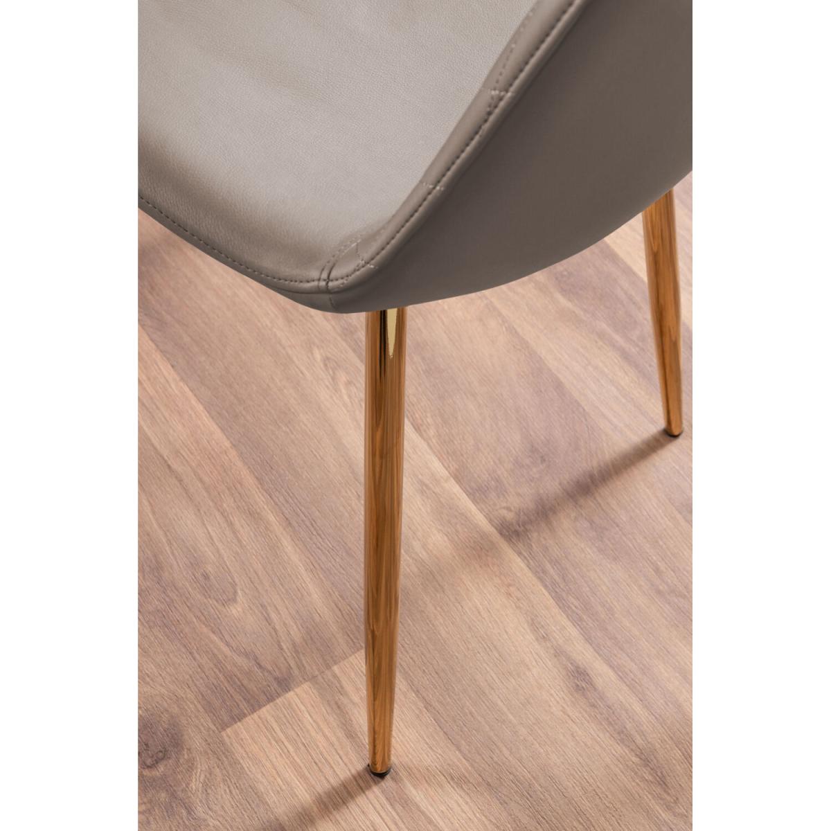 Otto Honey Solid Wood Dining Table and 4 Corona Gold Leg Chairs - Black – image 22