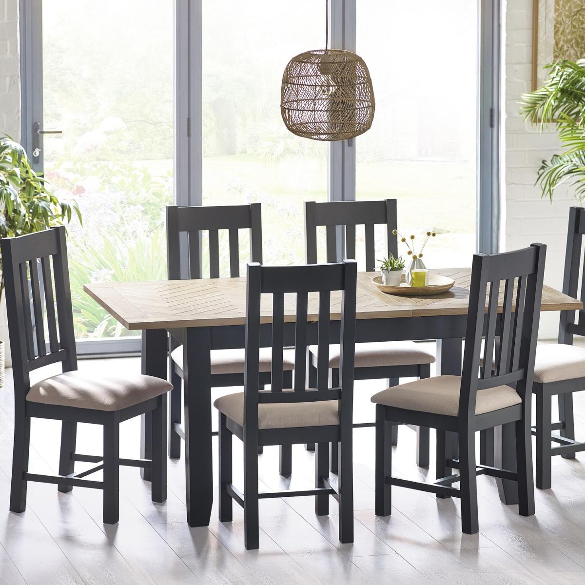 Bordeaux Dining Table and Chairs Set - Grey – image 3