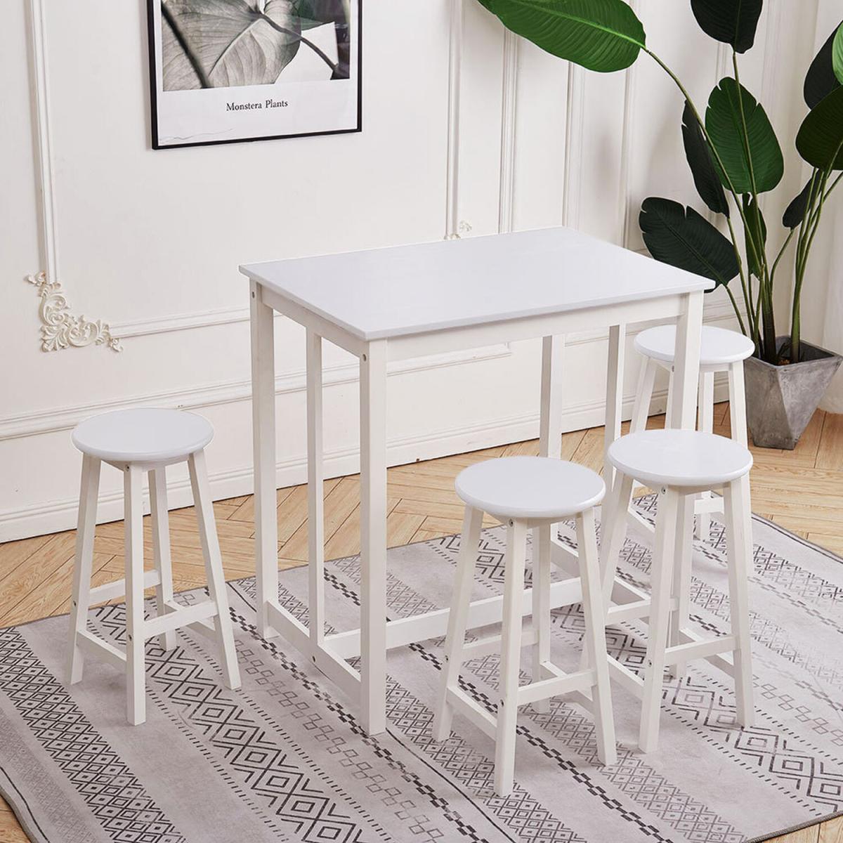 Dining Table Set Of 5 - White – image 3