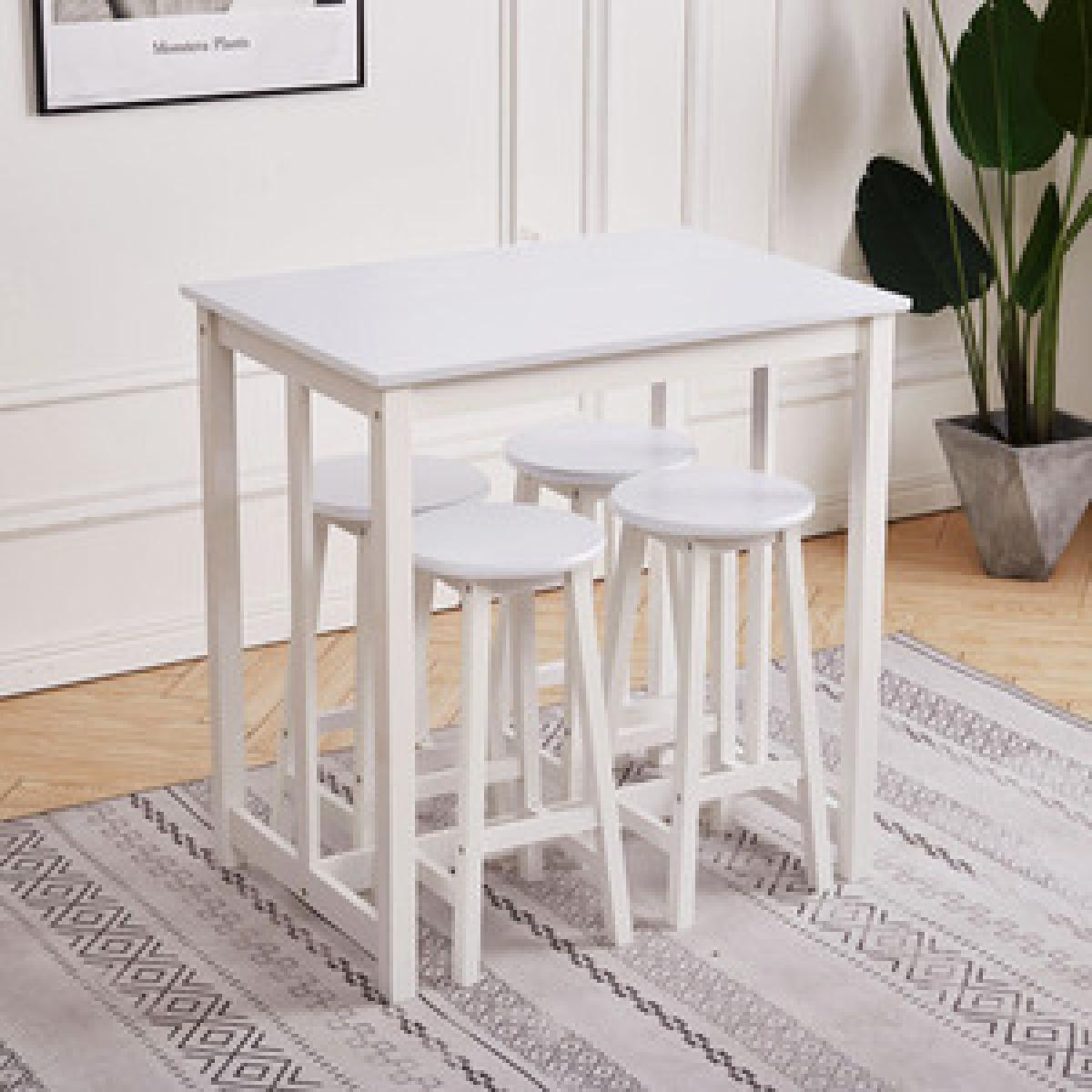 Dining Table Set Of 5 - White – image 4