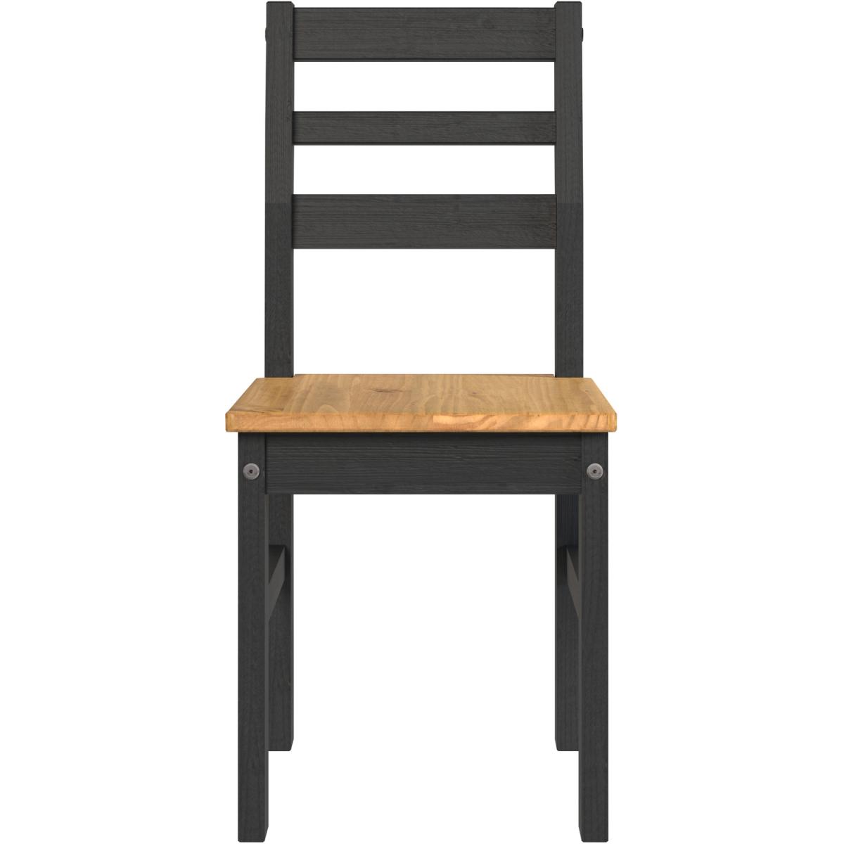 Texas Pine Industrial Style Table and 4 Chair Set  - Antique wax – image 3