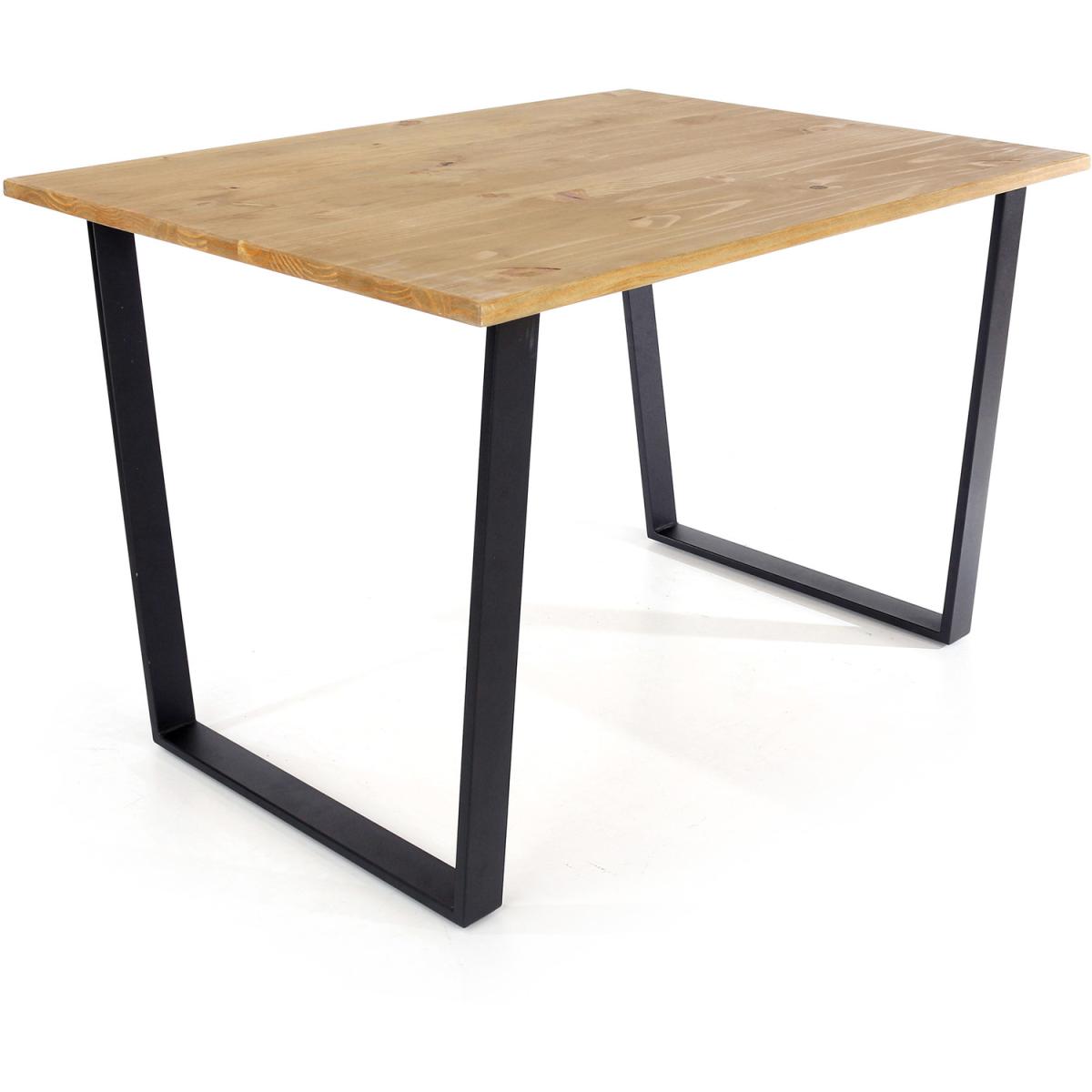 Texas Pine Industrial Style Table and 4 Chair Set  - Antique wax – image 5