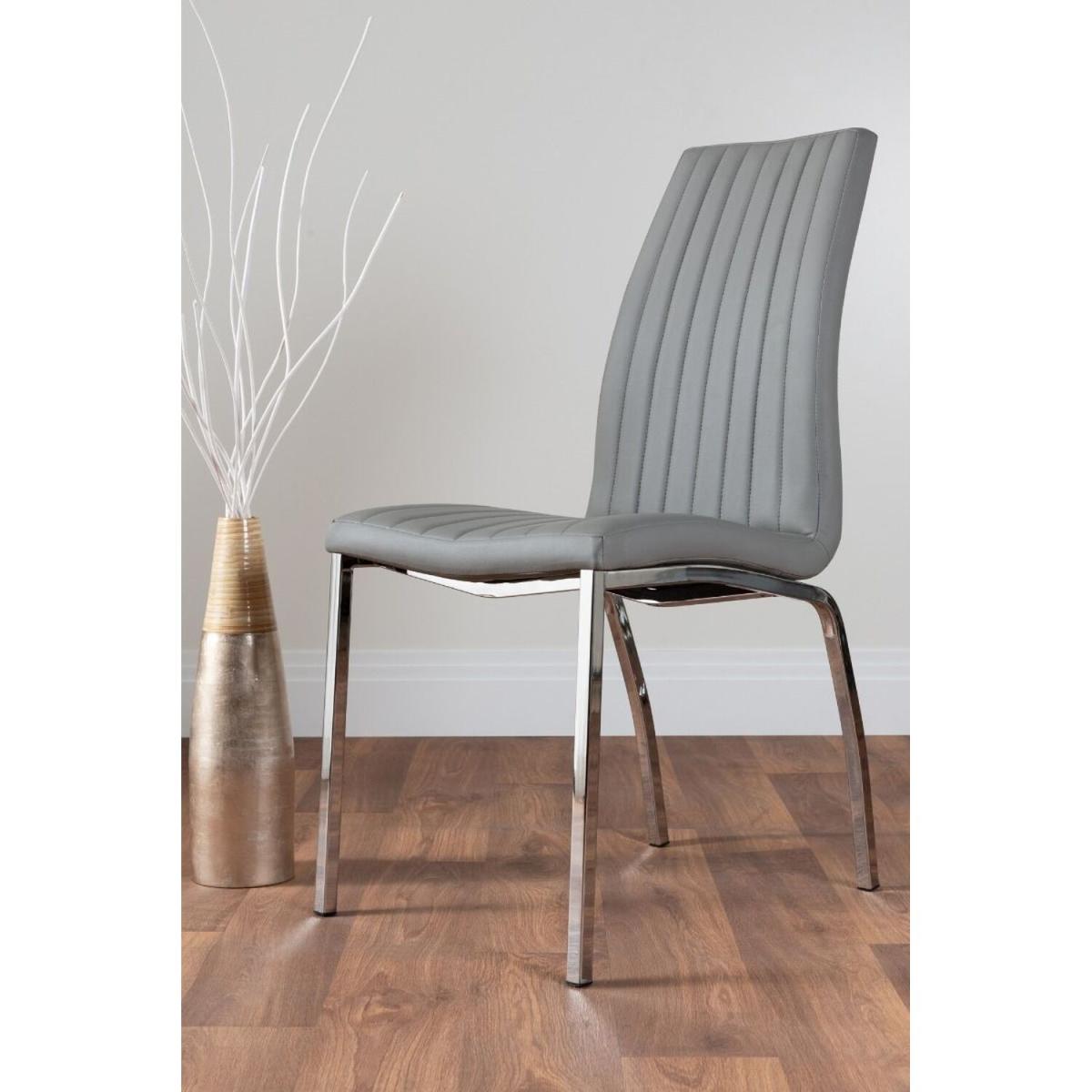 Imperia 4 Black Dining Table and 4 Isco Chairs - Grey – image 14