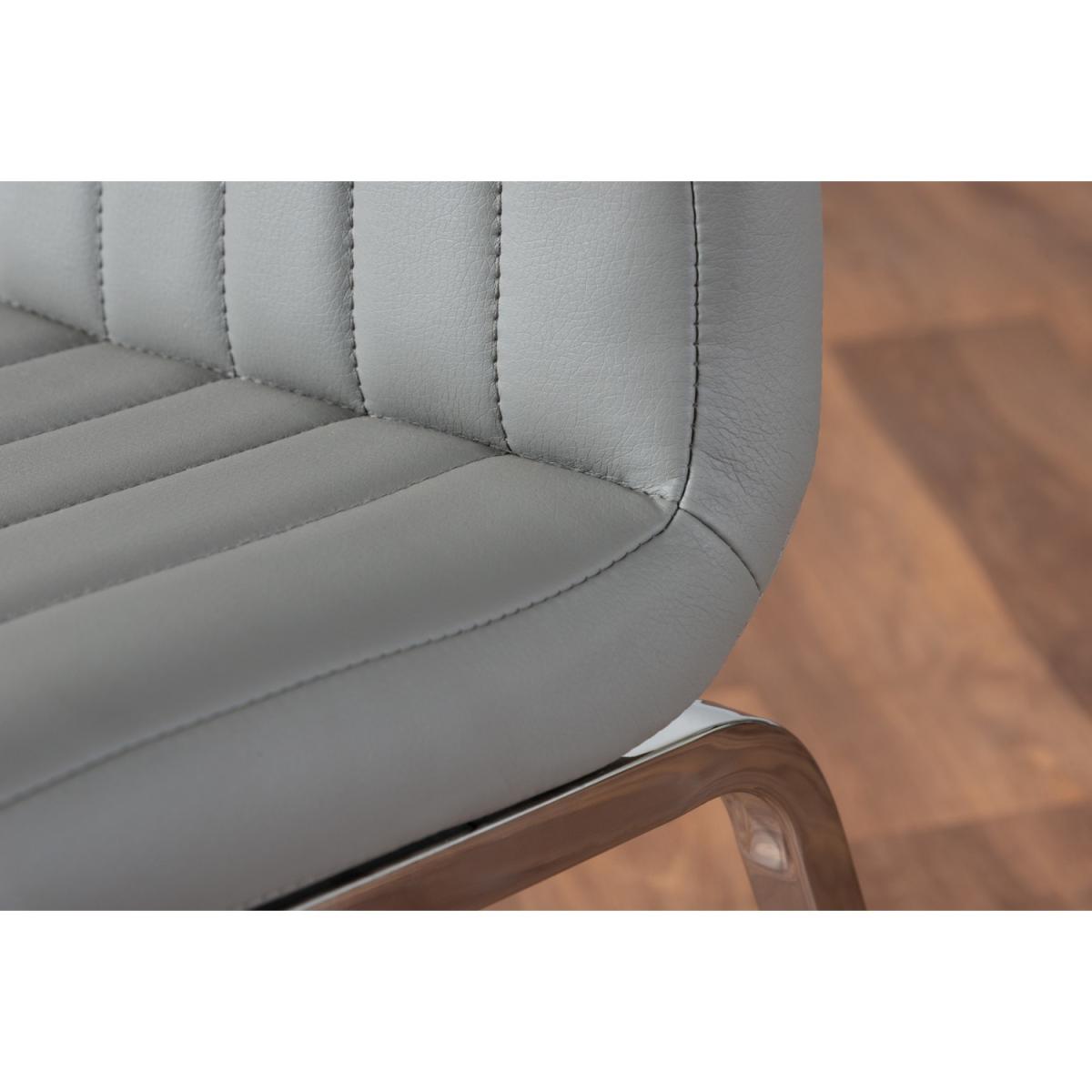 Imperia 4 Black Dining Table and 4 Isco Chairs - Grey – image 3