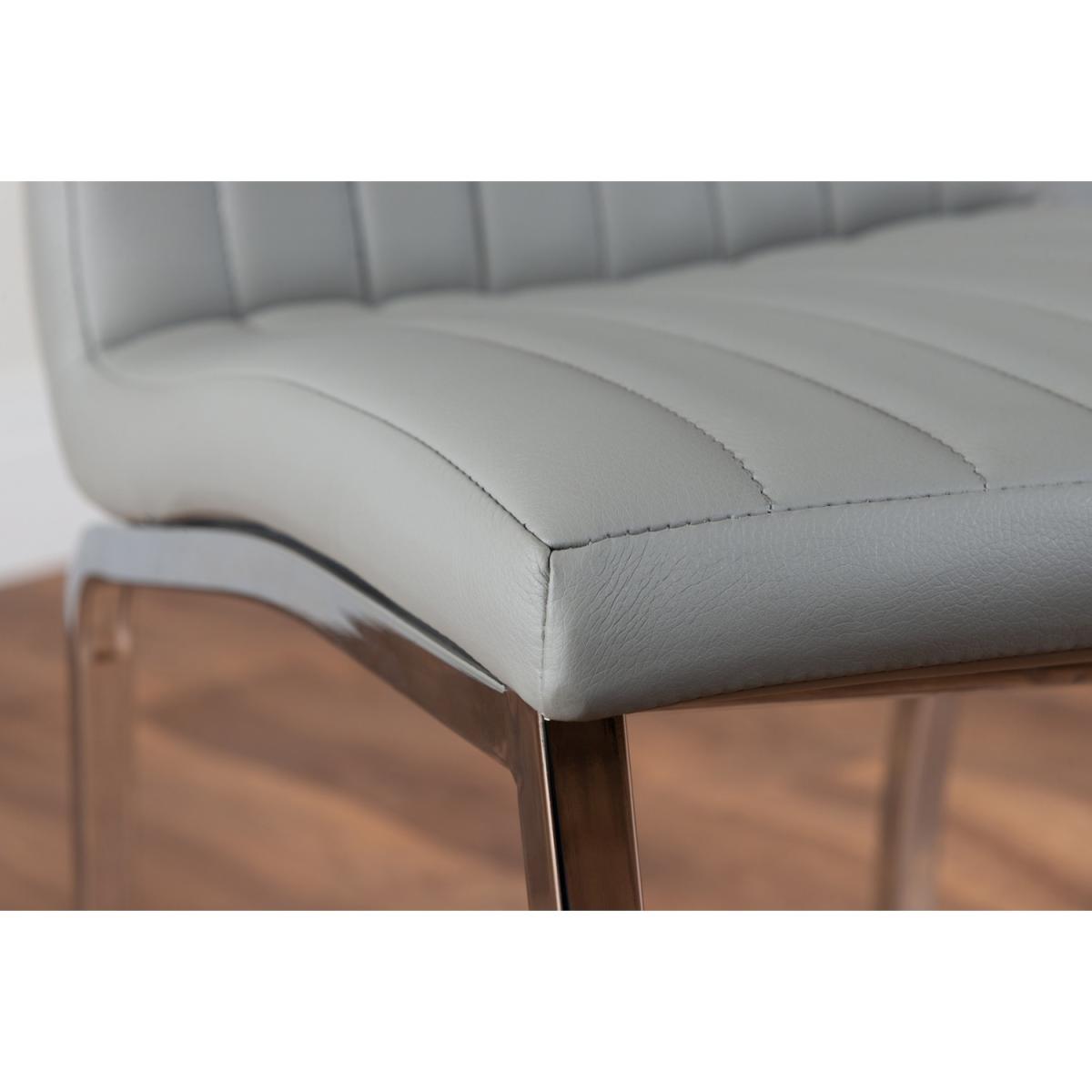 Imperia 4 Black Dining Table and 4 Isco Chairs - Grey – image 4