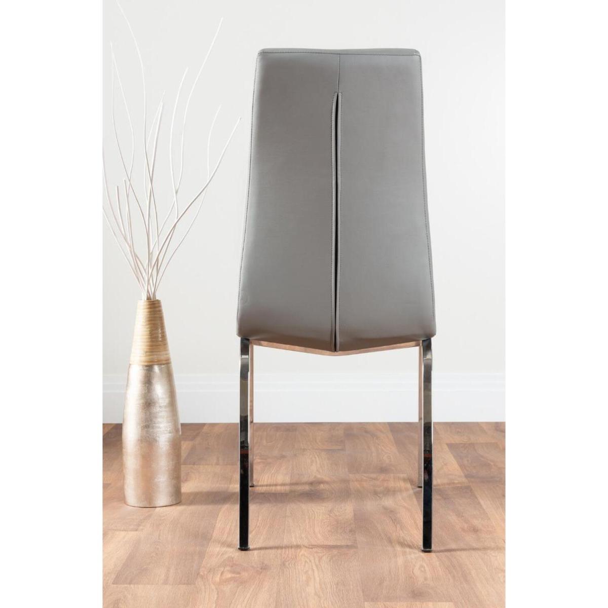 Imperia 4 Black Dining Table and 4 Isco Chairs - Grey – image 7
