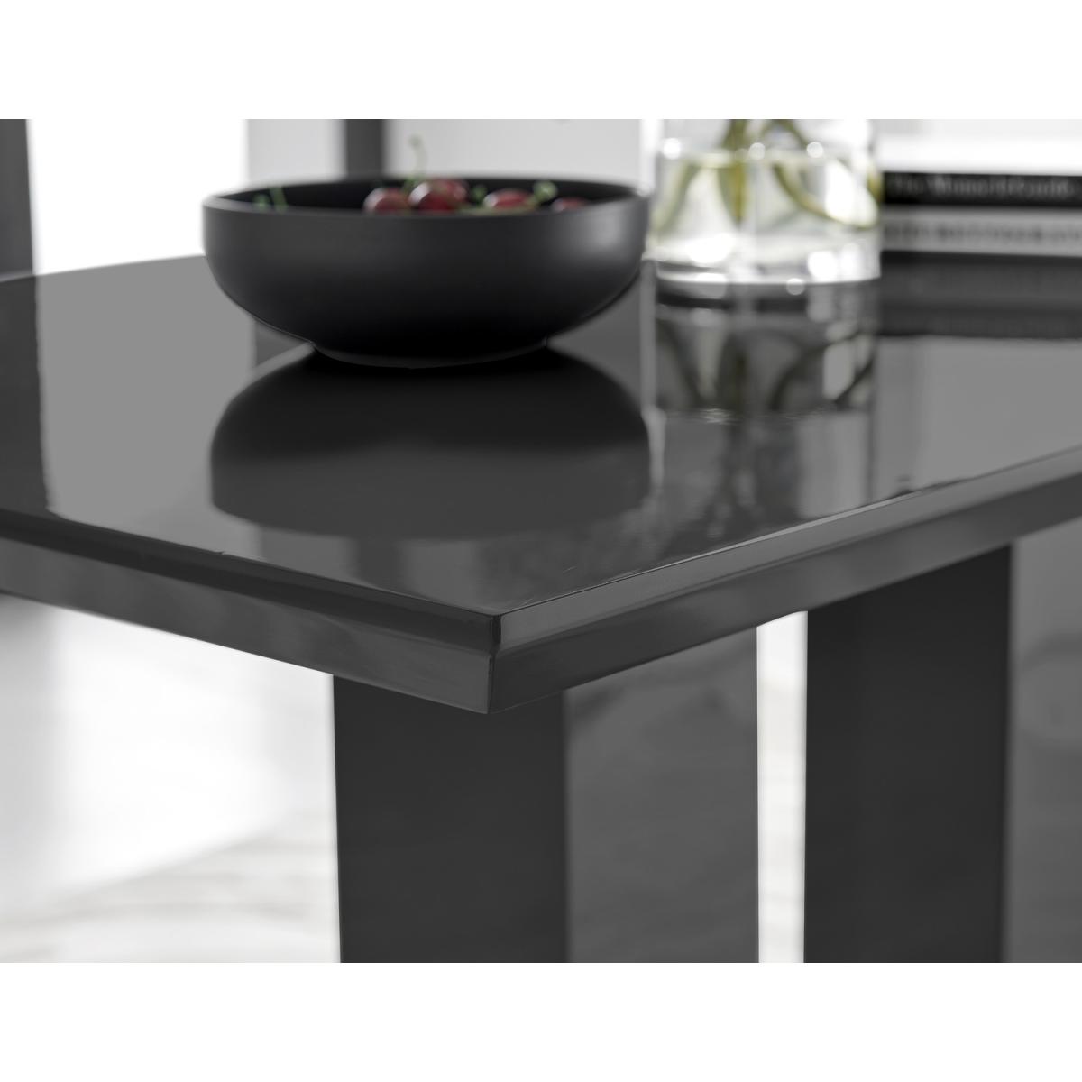 Imperia 4 Black Dining Table and 4 Isco Chairs - Grey – image 9