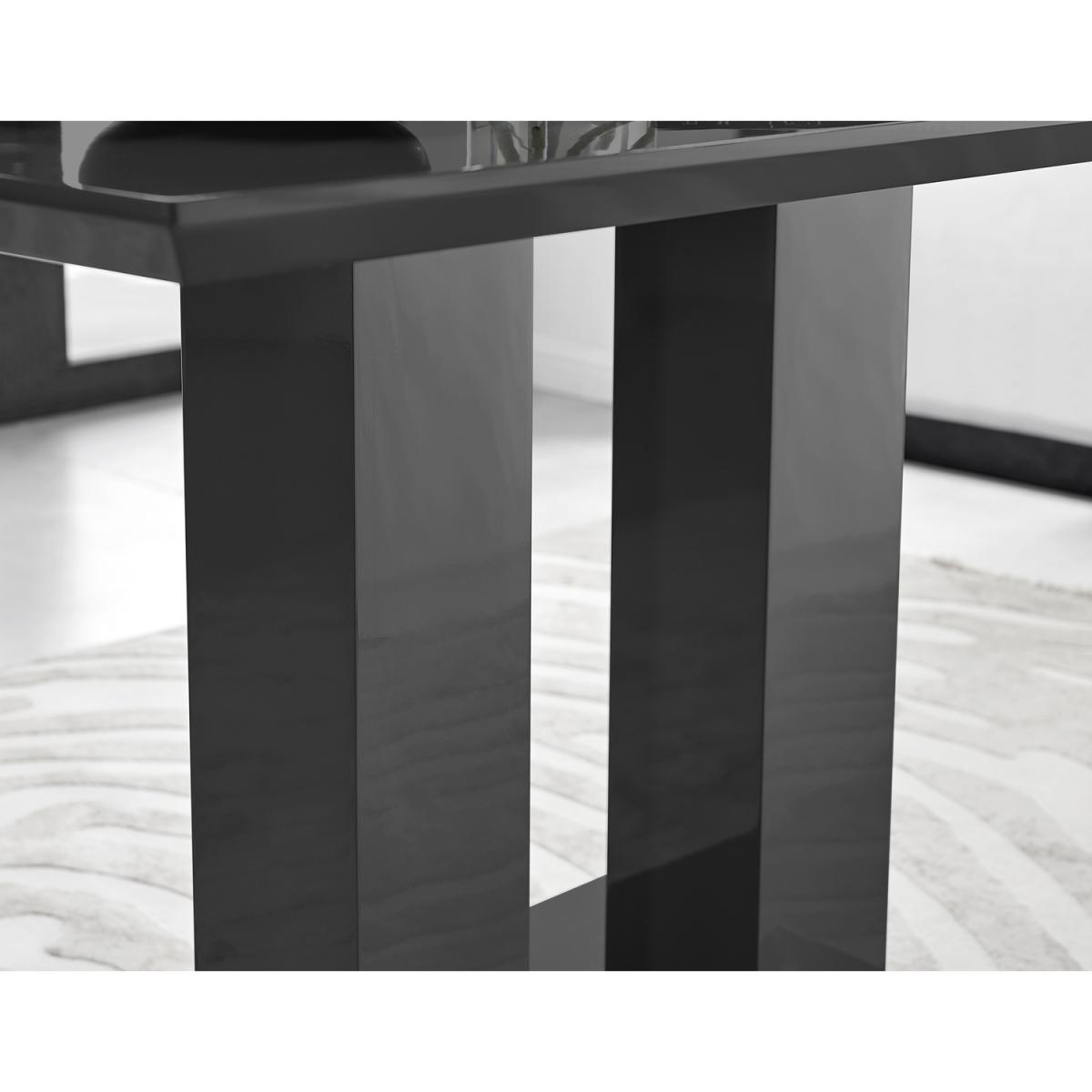 Imperia 4 Black Dining Table and 4 Isco Chairs - Grey – image 10