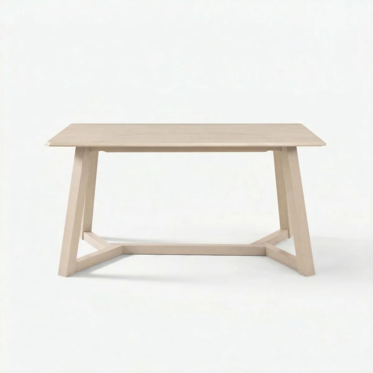 Lulworth Whitewashed Wood Dining Table 6 Lynton Chairs - Light Grey – image 5
