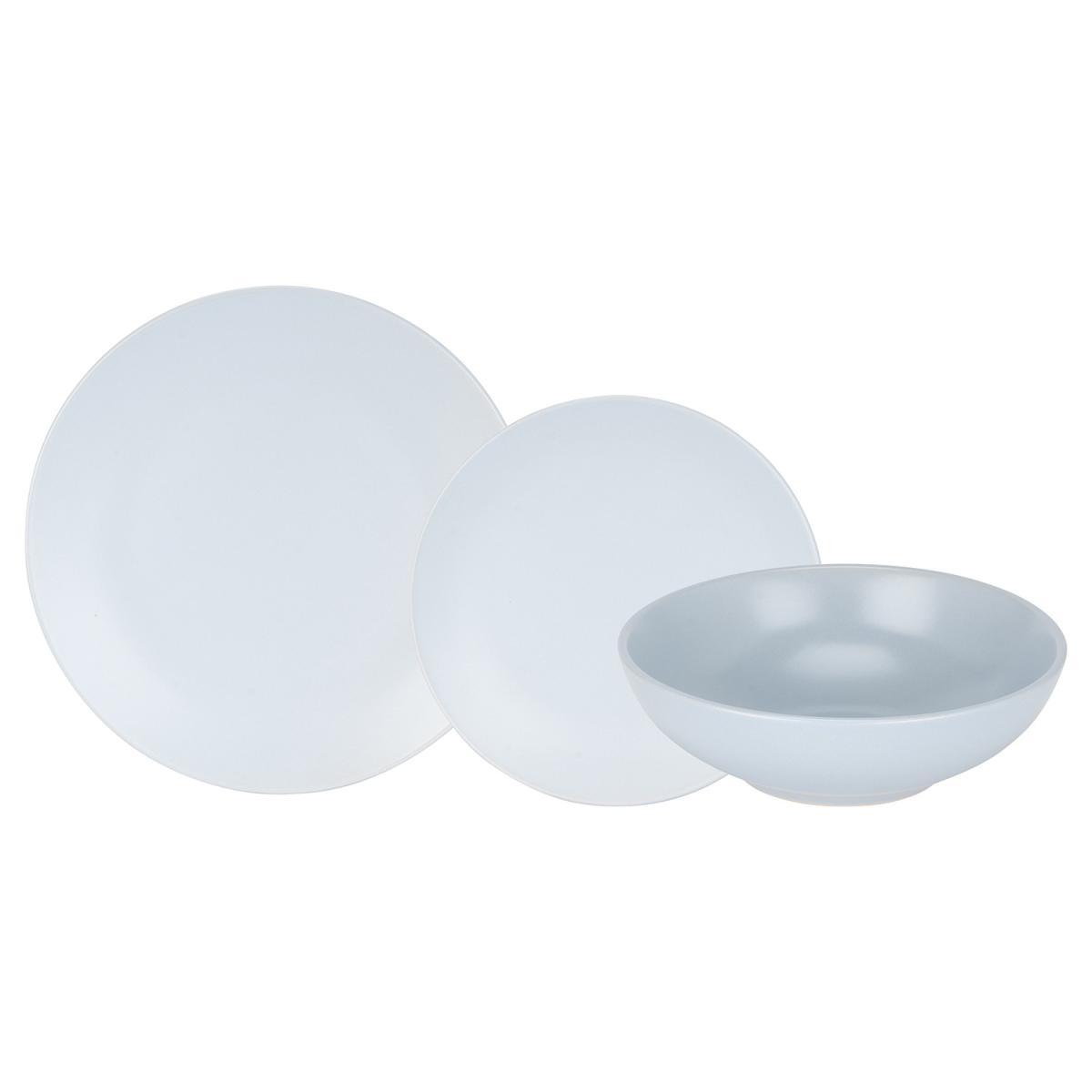 Pastel 12 Piece Dinner Set - Grey – image 2