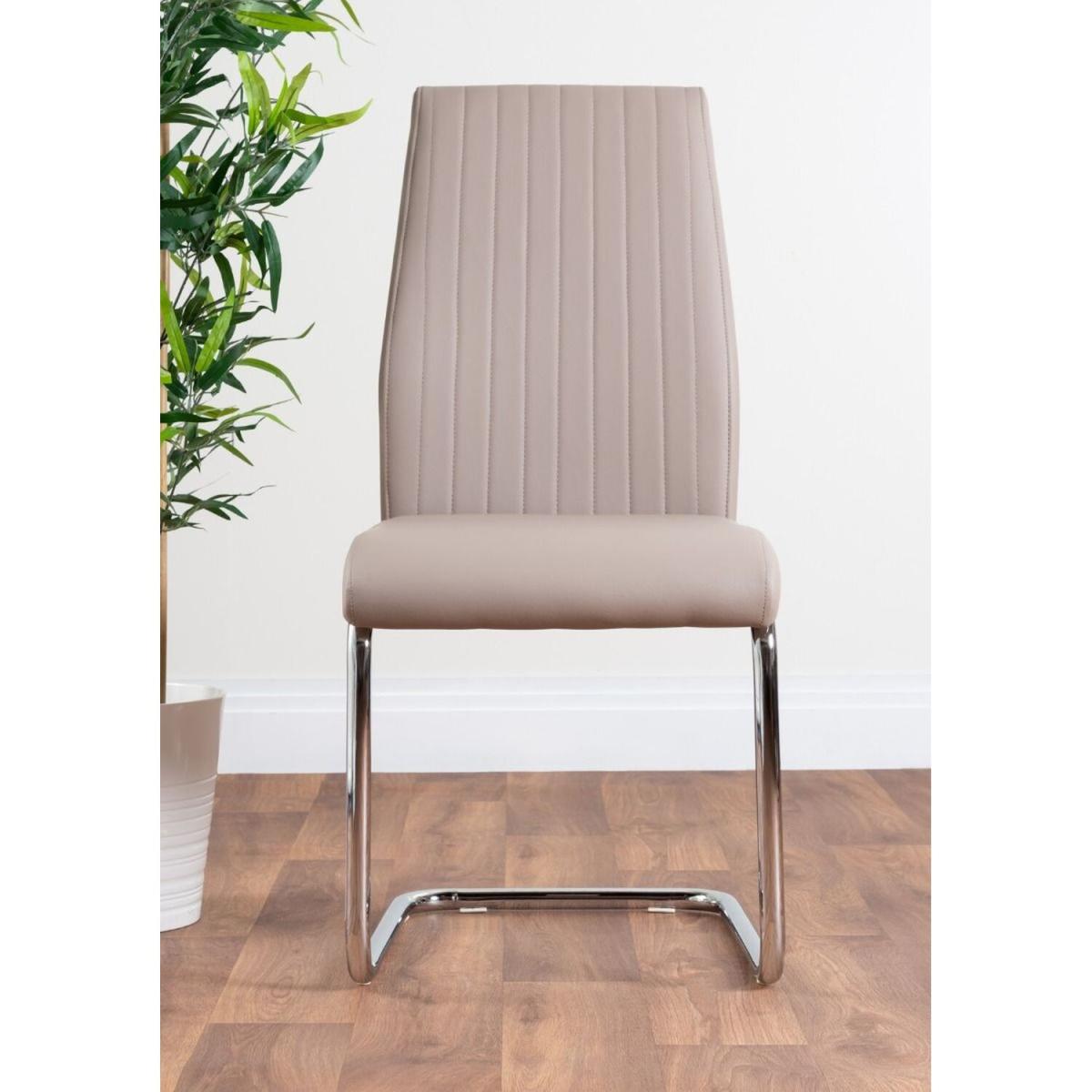 Novara White High Gloss 120cm Dining Table 4 Lorenzo Chairs - Mustard – image 16