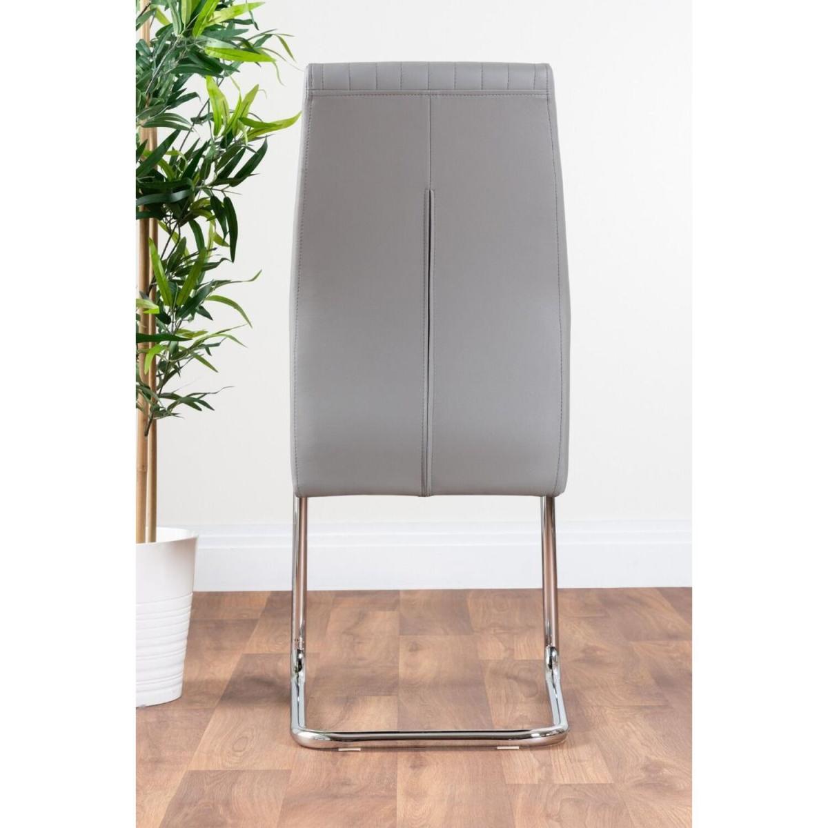 Novara White High Gloss 120cm Dining Table 4 Lorenzo Chairs - Mustard – image 26