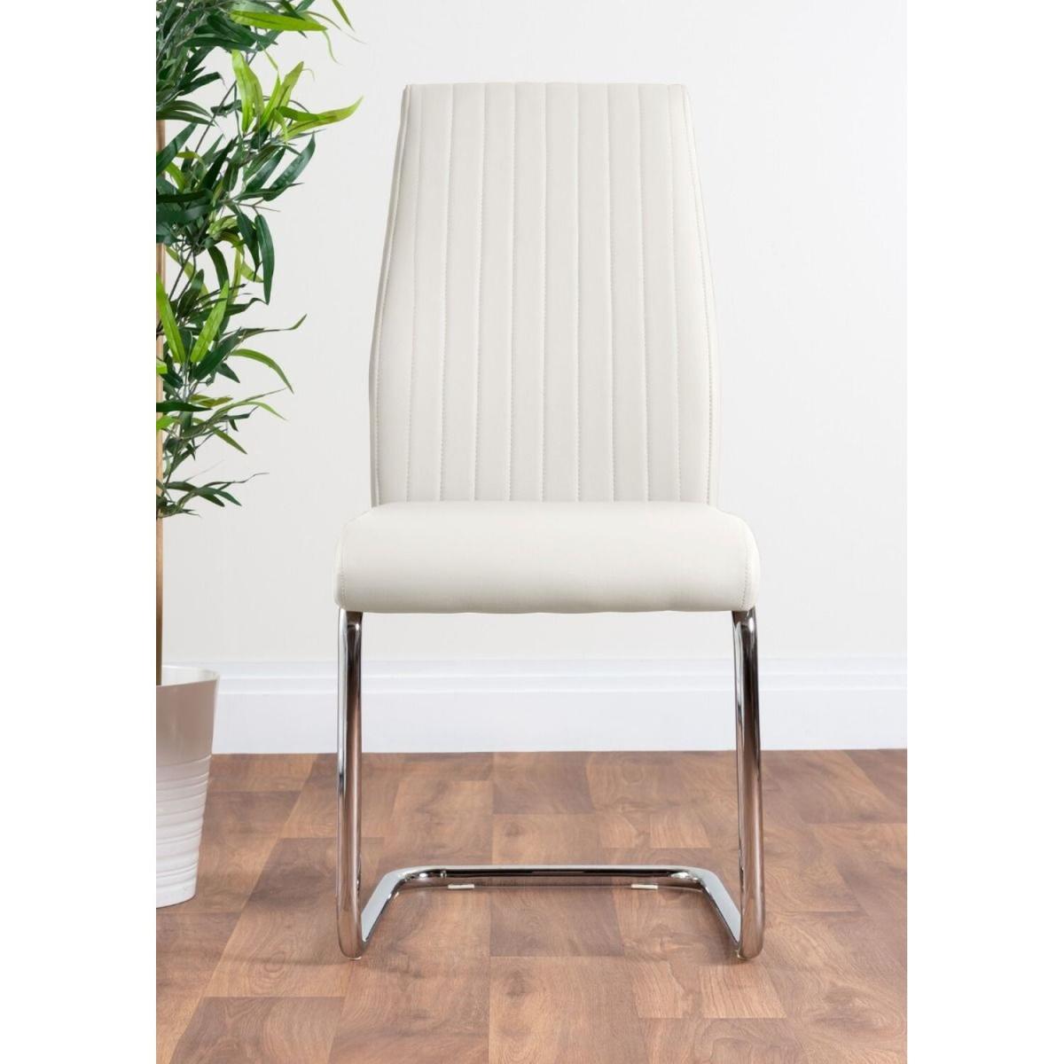 Novara White High Gloss 120cm Dining Table 4 Lorenzo Chairs - Mustard – image 39