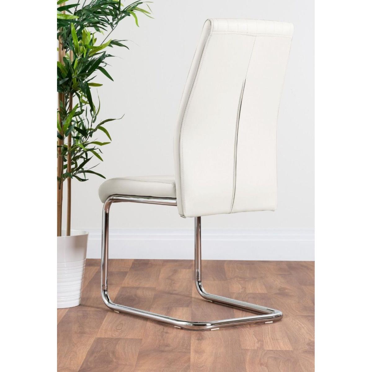 Novara White High Gloss 120cm Dining Table 4 Lorenzo Chairs - Mustard – image 41