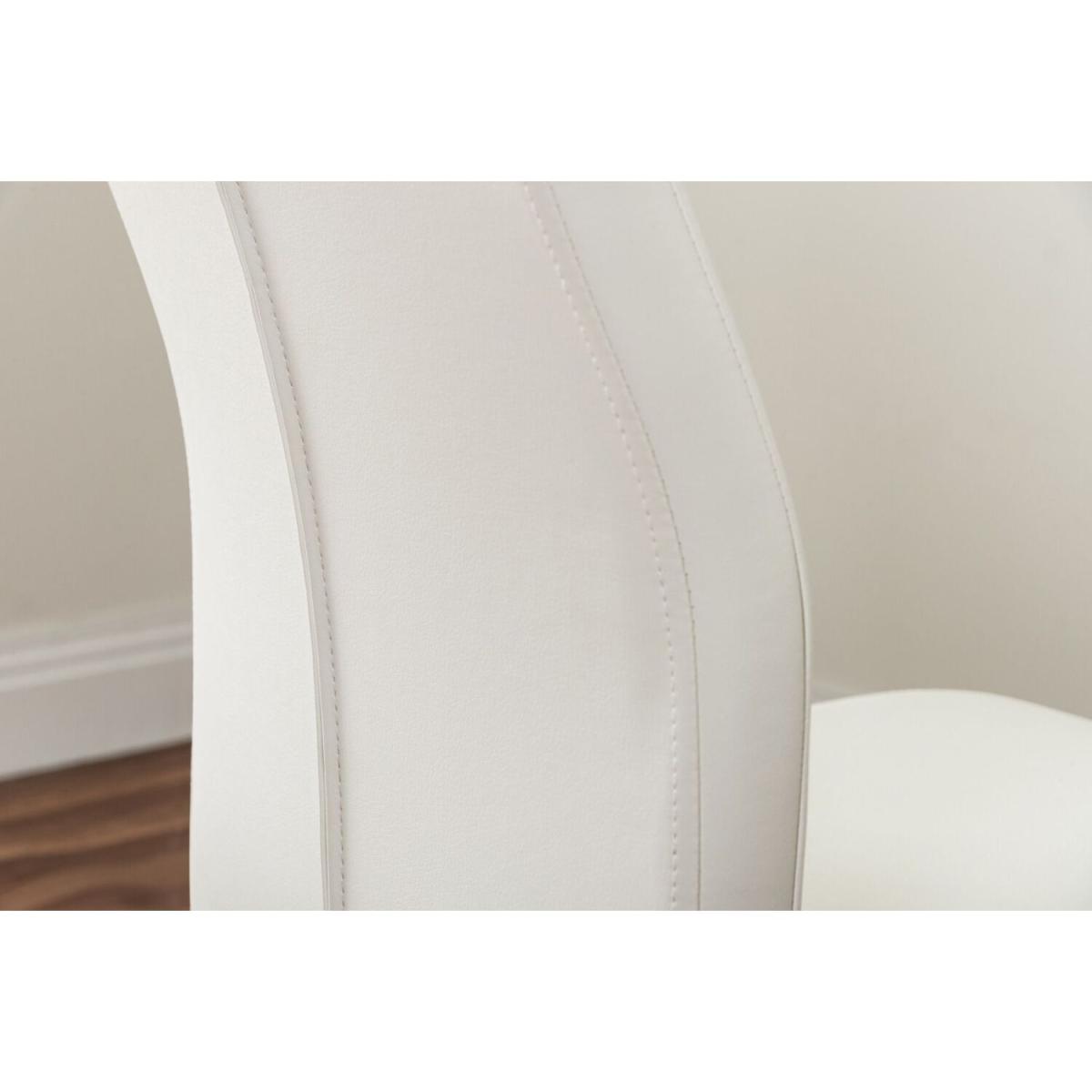 Novara White High Gloss 120cm Dining Table 4 Lorenzo Chairs - Mustard – image 43