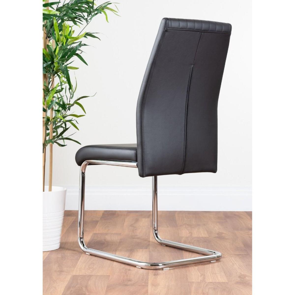 Novara White High Gloss 120cm Dining Table 4 Lorenzo Chairs - Mustard – image 7