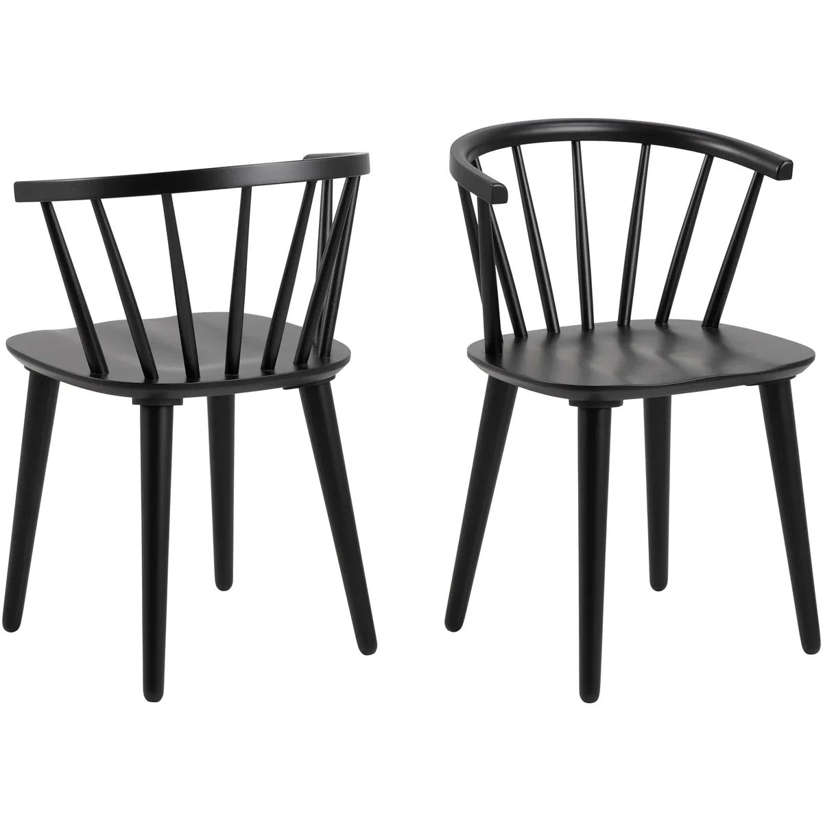 Christo Dining Table in Oak 220x105cm includes 6 Ida Dining Chairs in Black - Oak – image 2