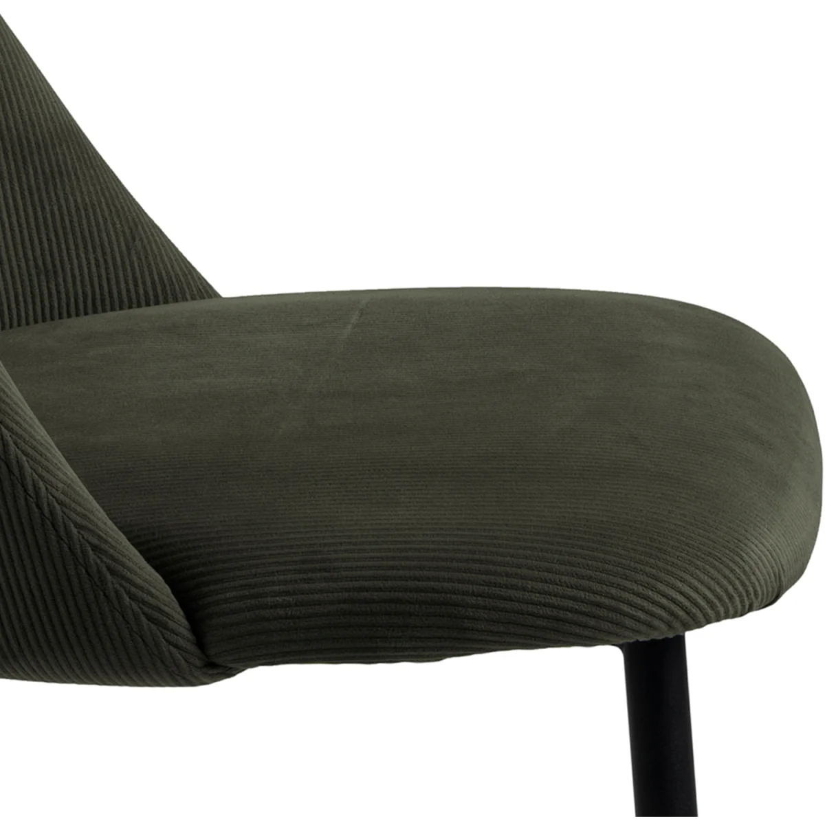 Yale Dining Table in Oak 120cm includes 4 Ines Dining Chairs in Olive Green - Oak & Olive Green – image 7