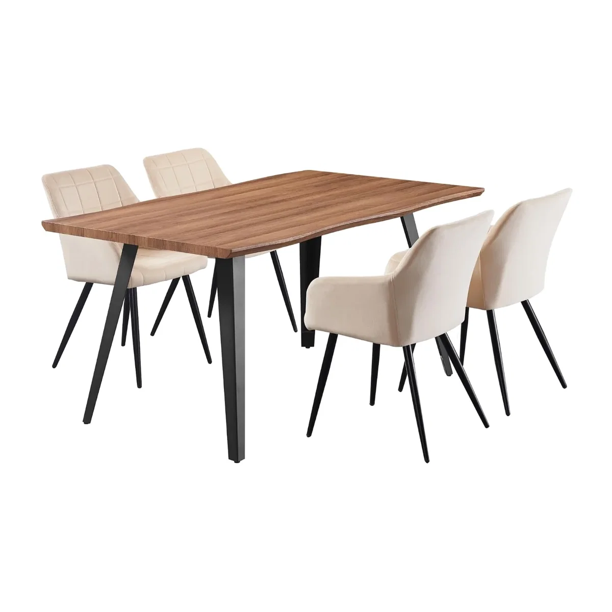 Life Interiors Rocco Camden Dining Set - Cream
