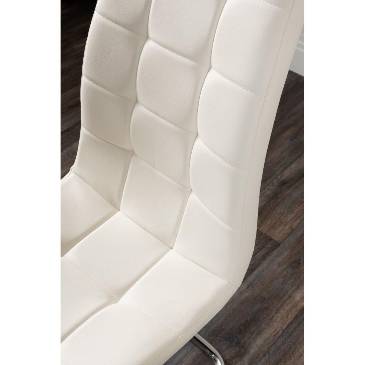 Kylo White High Gloss Dining Table  6 Murano Chairs - White – image 12