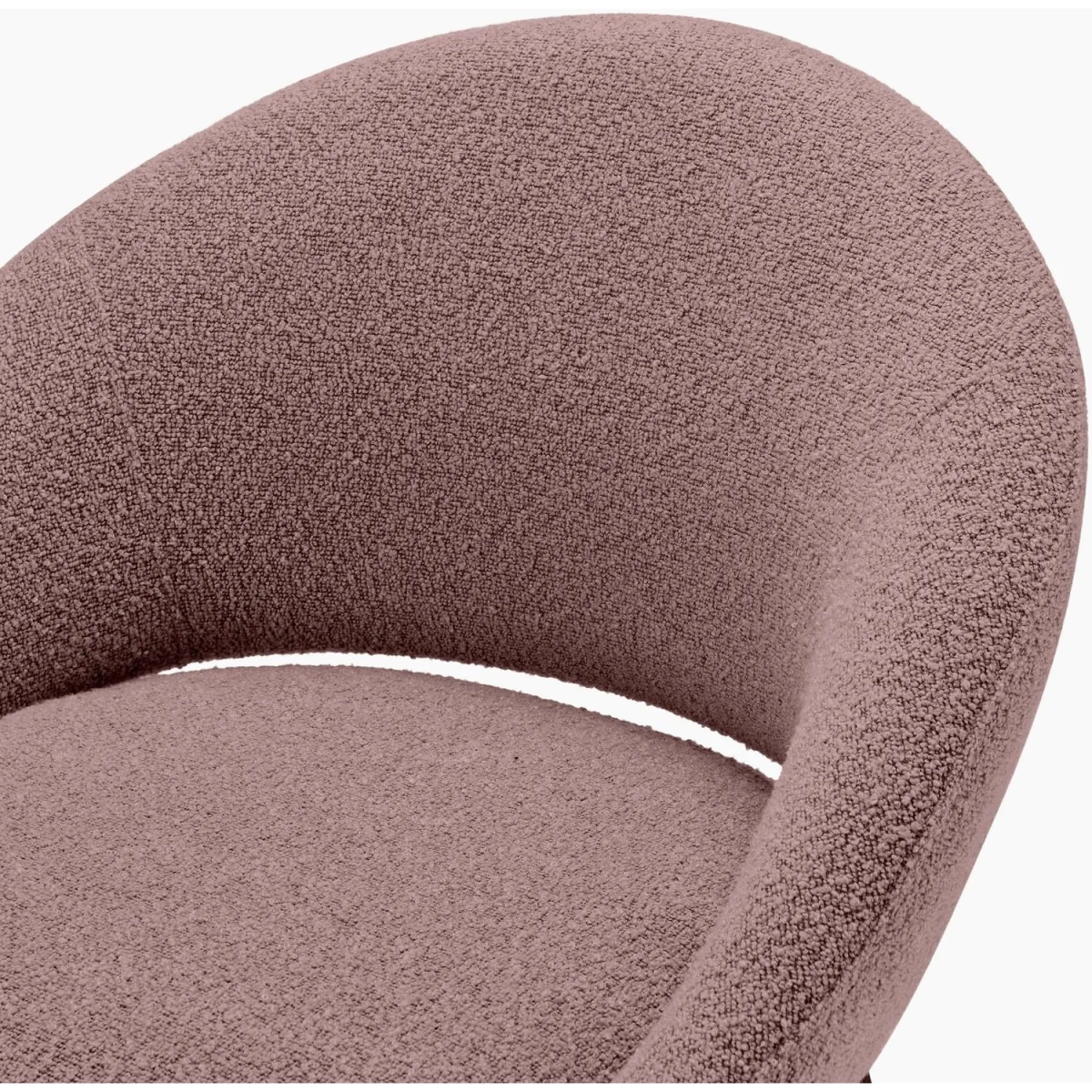 Penrose Round Black Wood Dining Table 4 Nella Chairs - Dusky Pink – image 12
