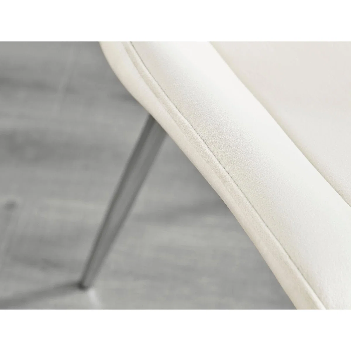 Kylo White Marble Effect Dining Table and 4 Pesaro Silver Leg Chairs - Navy – image 20