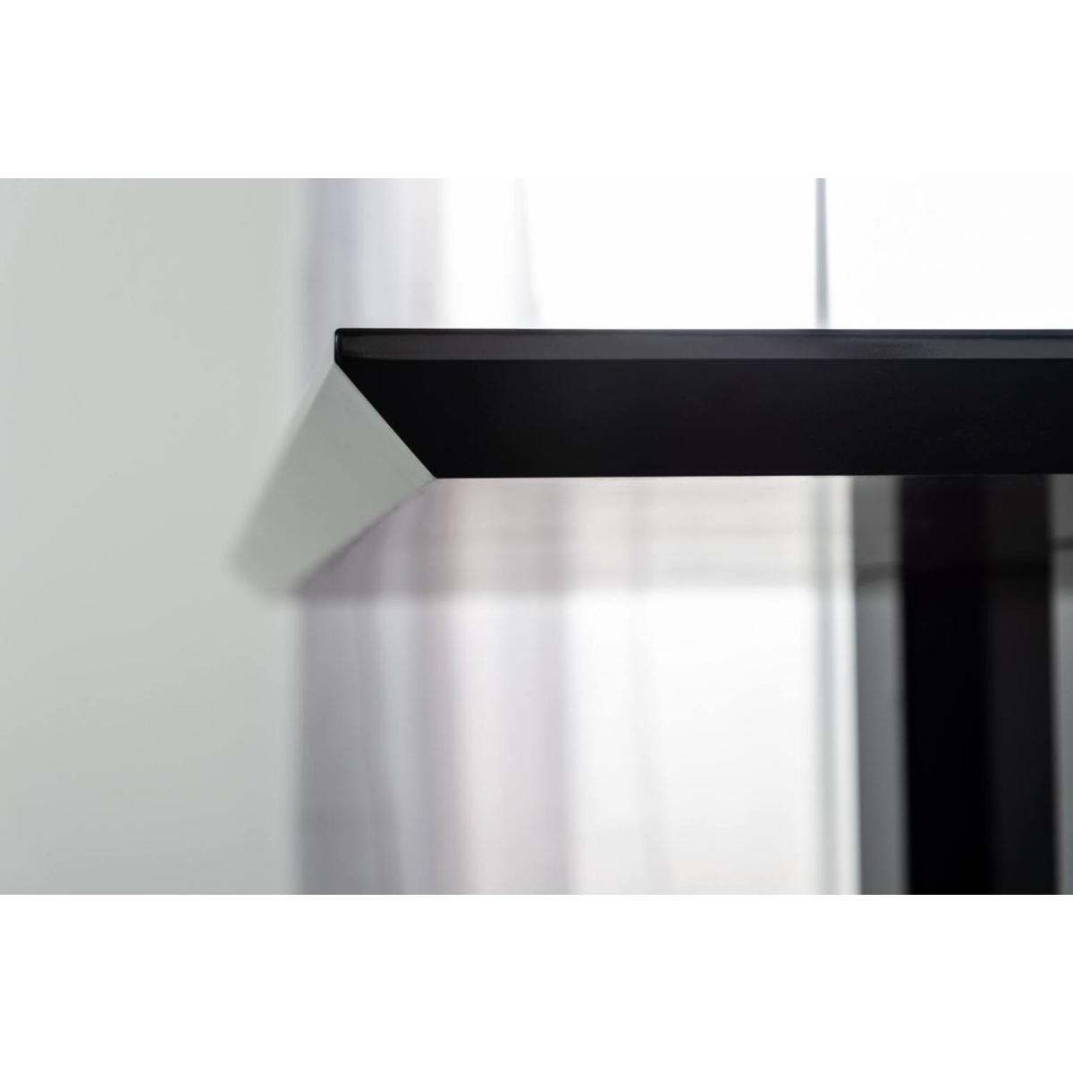 Imperia Black High Gloss Dining Table and 6 Luxury Andora Dining Chairs Set - White – image 6