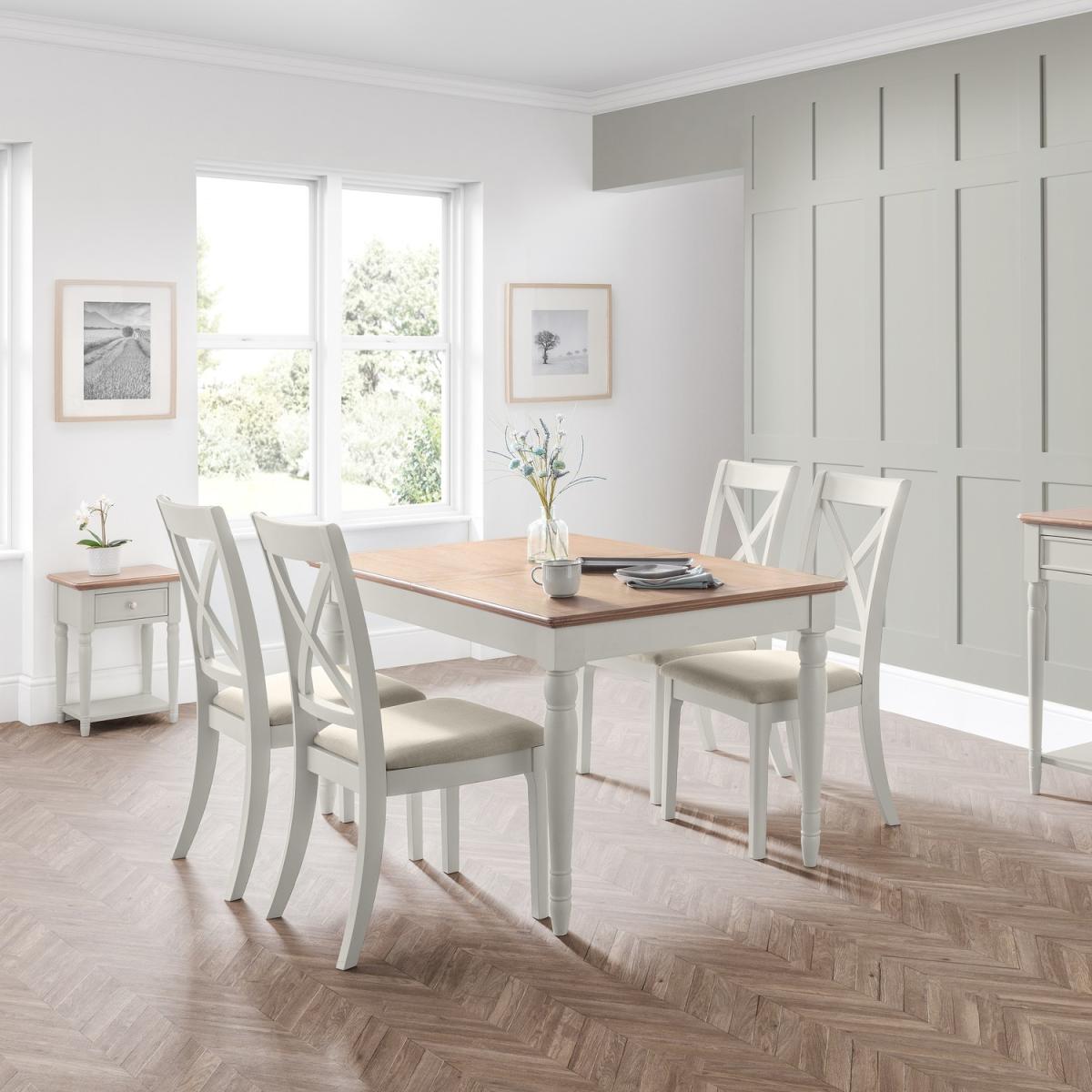 Provence Table and Chairs Set - Grey / 1 Table and 6 Chairs – image 3