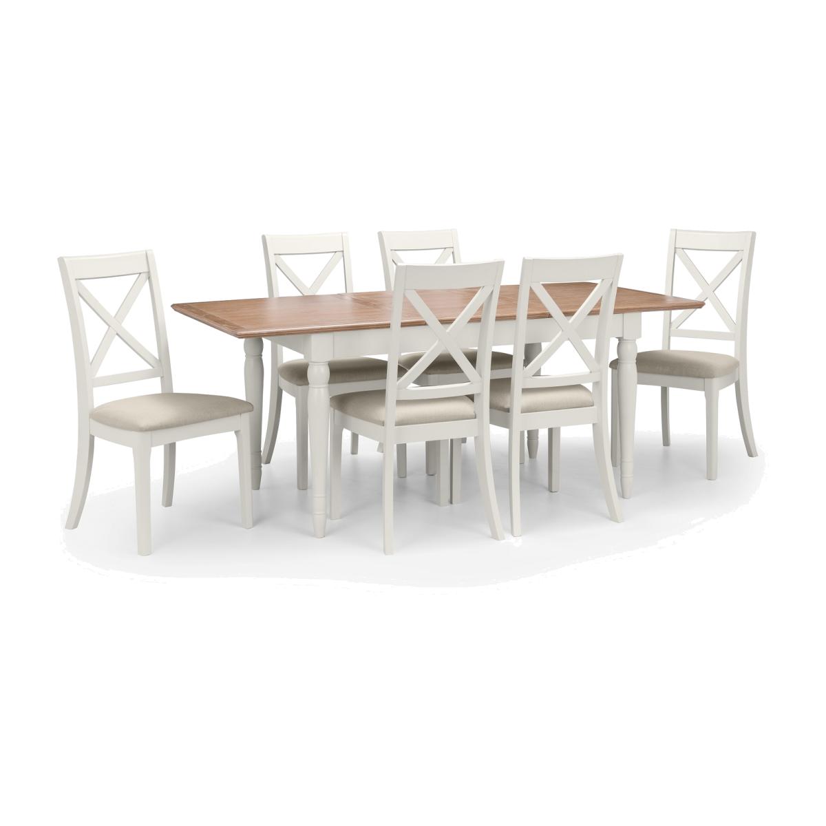 Provence Table and Chairs Set - Grey / 1 Table and 6 Chairs – image 1