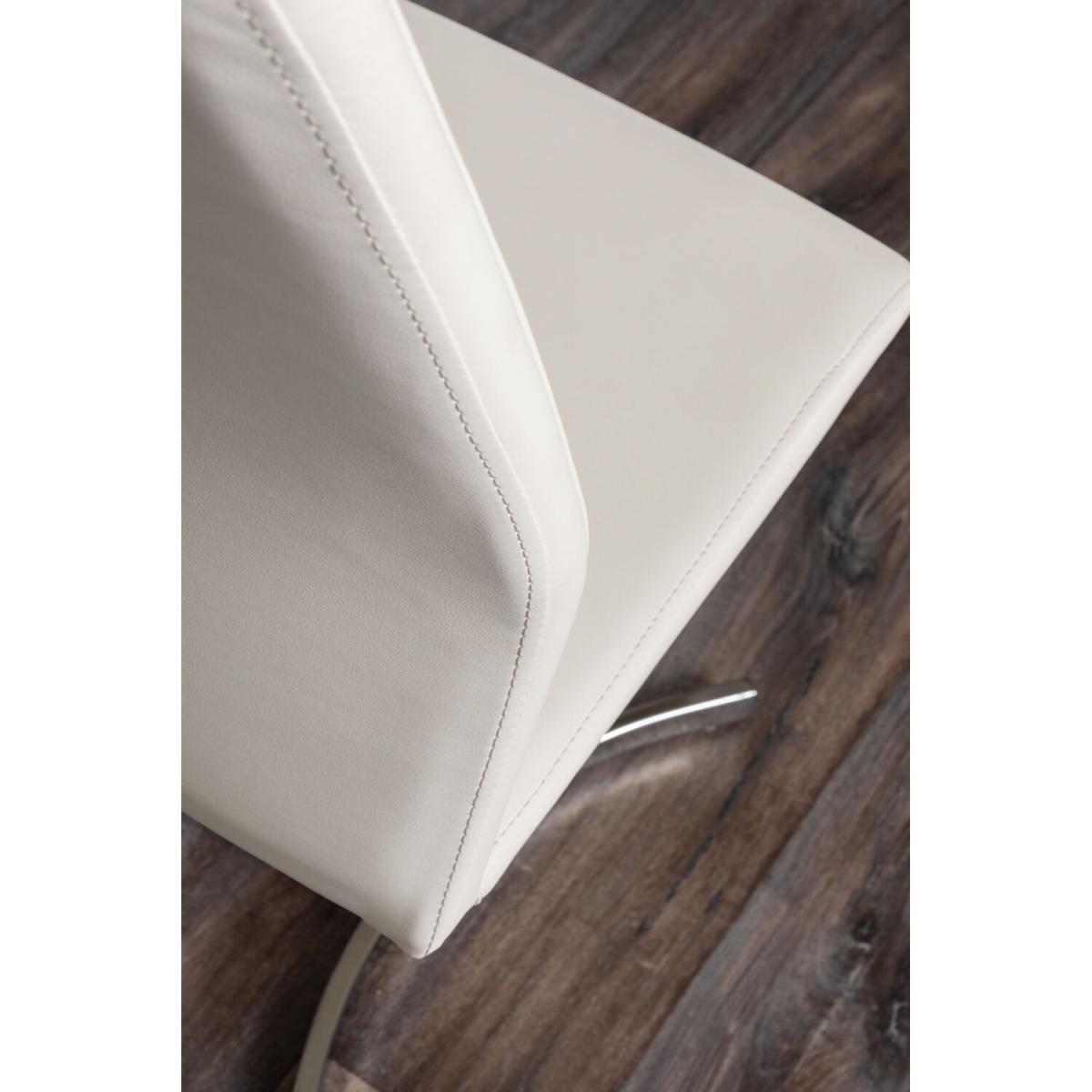 Kylo White High Gloss Dining Table  6 Willow Chairs - White – image 6